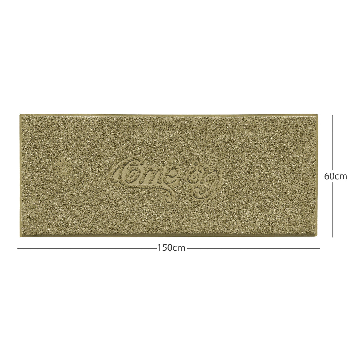 Nicoman "Come In" Grey Spaghetti Door Mat