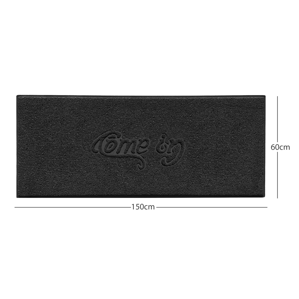 Nicoman "Come In" Grey Spaghetti Door Mat