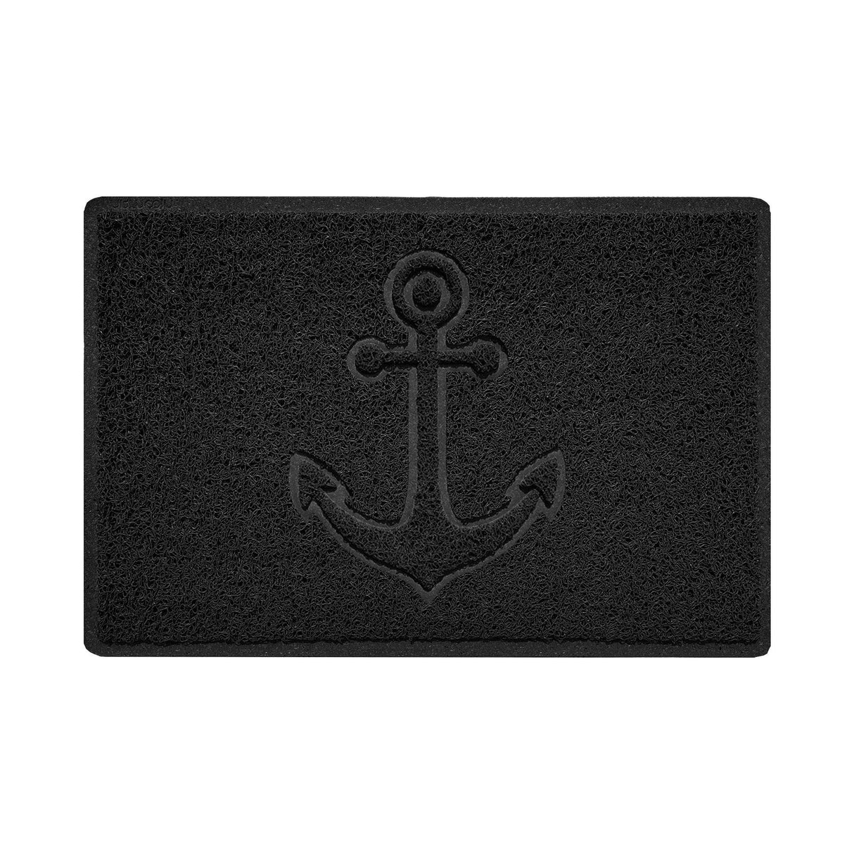 Nicoman "Anchors Away" Grey Spaghetti Door Mat