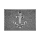 Nicoman "Anchors Away" Grey Spaghetti Door Mat