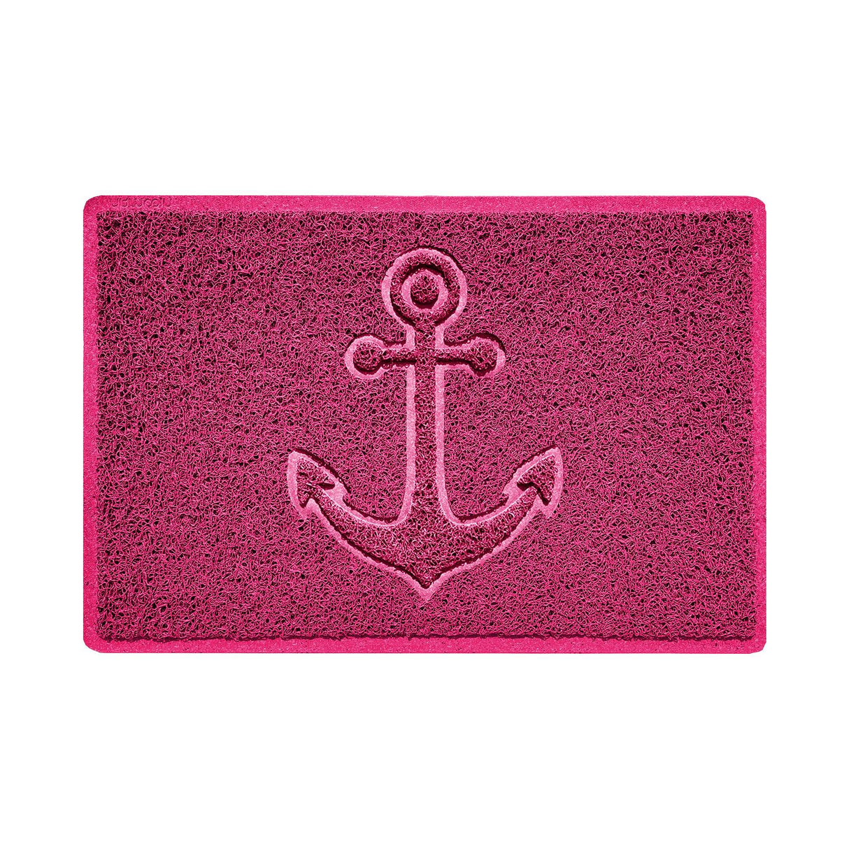 Nicoman "Anchors Away" Grey Spaghetti Door Mat