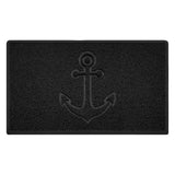 Nicoman "Anchors Away" Grey Spaghetti Door Mat