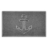 Nicoman "Anchors Away" Grey Spaghetti Door Mat