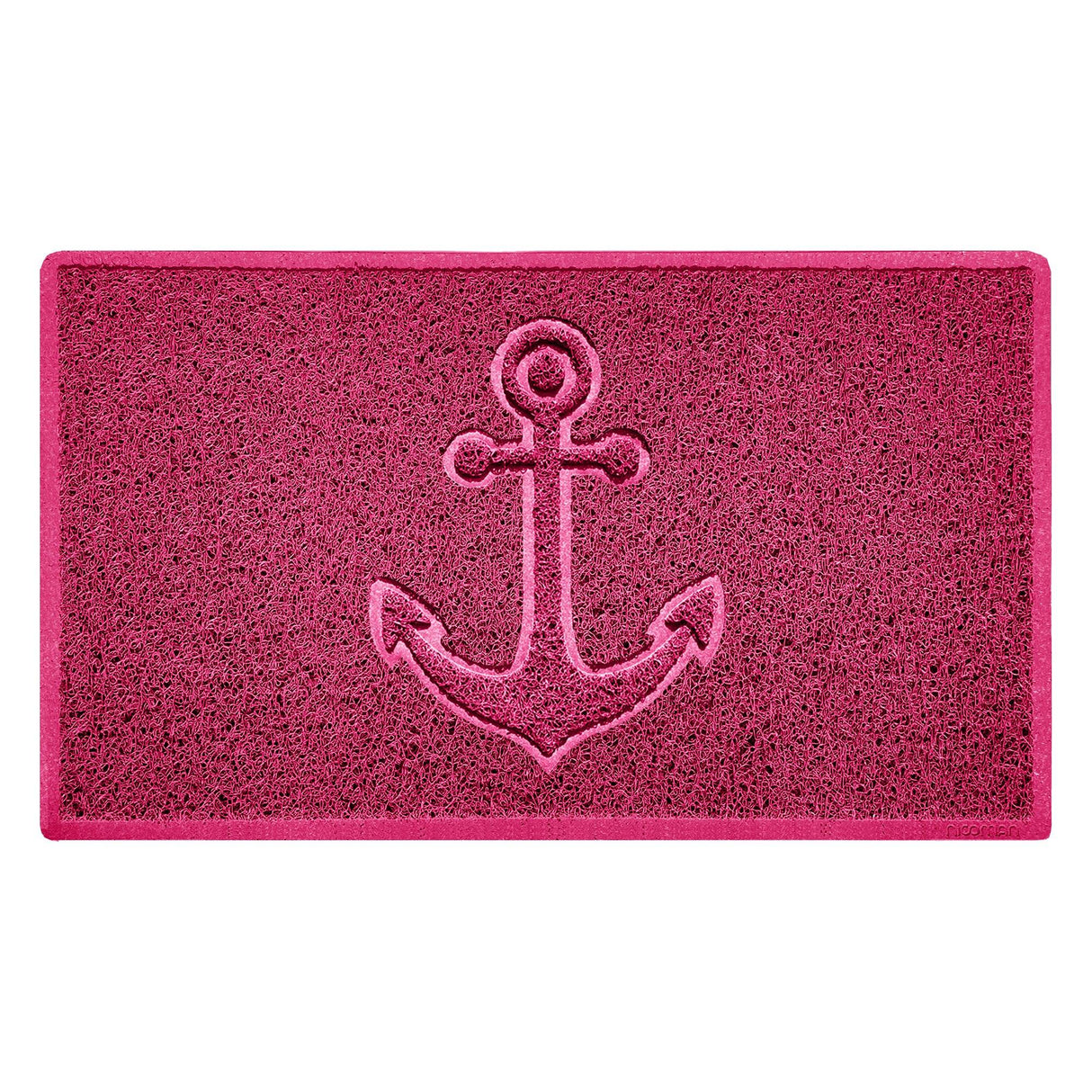 Nicoman "Anchors Away" Grey Spaghetti Door Mat