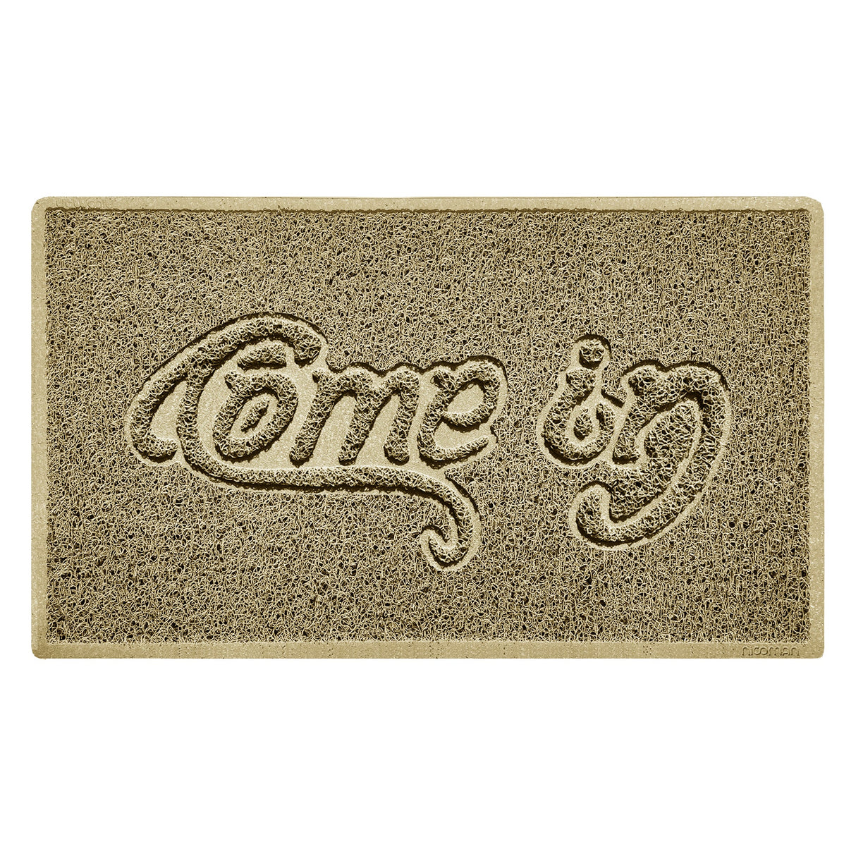 Nicoman "Come In" Grey Spaghetti Door Mat