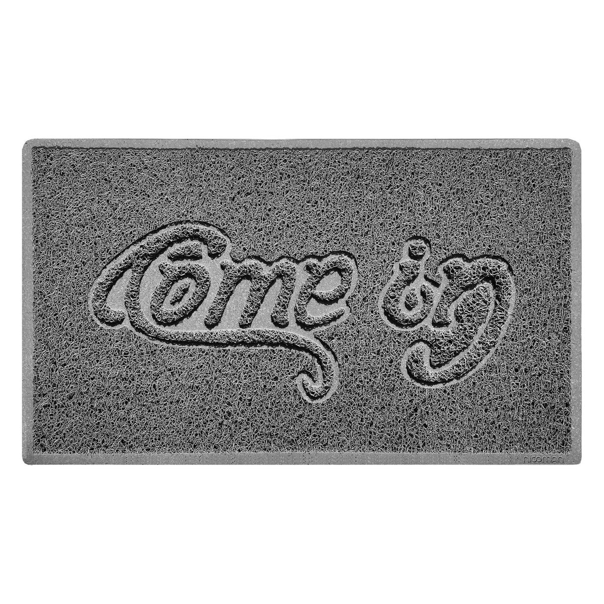 Nicoman "Come In" Grey Spaghetti Door Mat