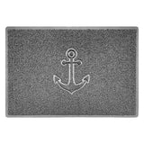 Nicoman "Anchors Away" Grey Spaghetti Door Mat