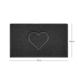 Heart Embossed Spaghetti Door Mat Non Slip PVC | Nicoman