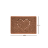 Heart Embossed Spaghetti Door Mat Non Slip PVC | Nicoman