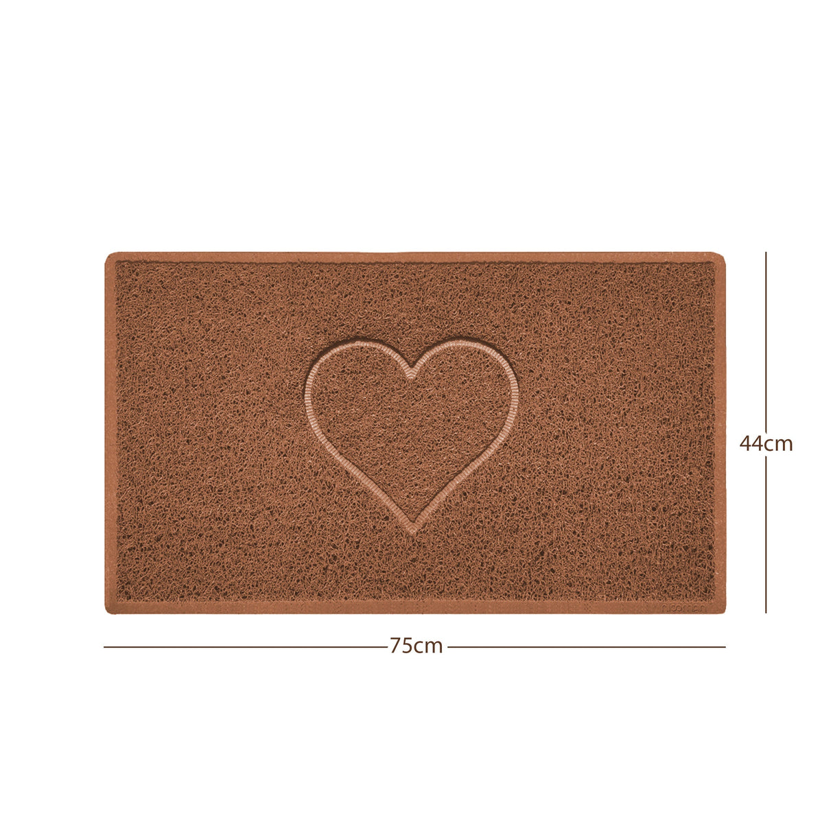 Heart Embossed Spaghetti Door Mat Non Slip PVC | Nicoman