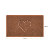 Heart Embossed Spaghetti Door Mat Non Slip PVC | Nicoman
