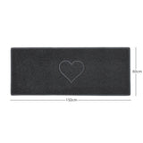 Heart Embossed Spaghetti Door Mat Non Slip PVC | Nicoman
