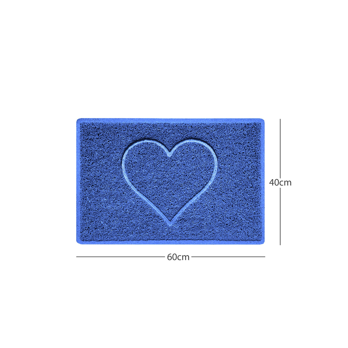Heart Embossed Spaghetti Door Mat Non Slip PVC | Nicoman