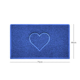 Heart Embossed Spaghetti Door Mat Non Slip PVC | Nicoman