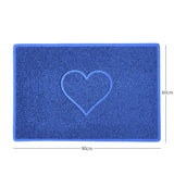 Heart Embossed Spaghetti Door Mat Non Slip PVC | Nicoman