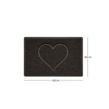 Heart Embossed Spaghetti Door Mat Non Slip PVC | Nicoman