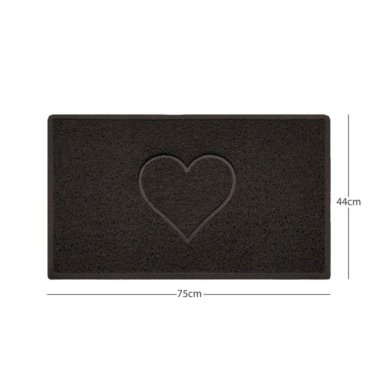 Heart Embossed Spaghetti Door Mat Non Slip PVC | Nicoman