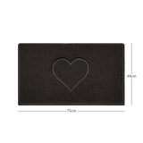 Heart Embossed Spaghetti Door Mat Non Slip PVC | Nicoman