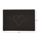 Heart Embossed Spaghetti Door Mat Non Slip PVC | Nicoman