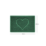 Heart Embossed Spaghetti Door Mat Non Slip PVC | Nicoman