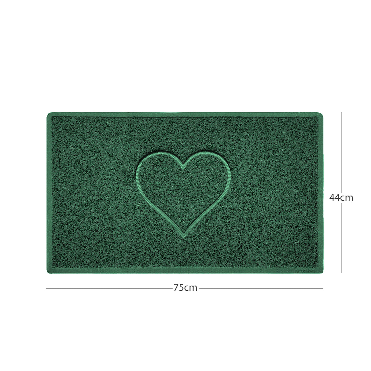 Heart Embossed Spaghetti Door Mat Non Slip PVC | Nicoman