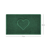 Heart Embossed Spaghetti Door Mat Non Slip PVC | Nicoman