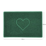 Heart Embossed Spaghetti Door Mat Non Slip PVC | Nicoman