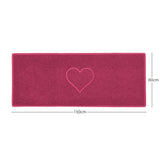 Heart Embossed Spaghetti Door Mat Non Slip PVC | Nicoman