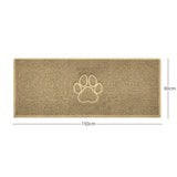 Nicoman "Paw Print" Embossed Loofah Textured Spaghetti Door Mat