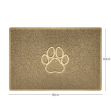 Nicoman "Paw Print" Embossed Loofah Textured Spaghetti Door Mat