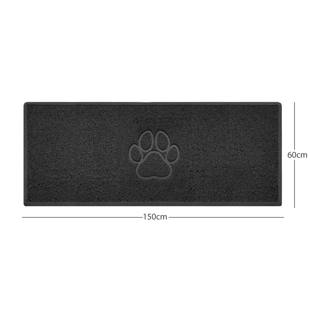 Nicoman "Paw Print" Embossed Loofah Textured Spaghetti Door Mat