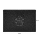 Nicoman "Paw Print" Embossed Loofah Textured Spaghetti Door Mat