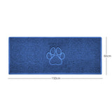 Nicoman "Paw Print" Embossed Loofah Textured Spaghetti Door Mat