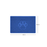 Nicoman "Paw Print" Embossed Loofah Textured Spaghetti Door Mat