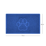 Nicoman "Paw Print" Embossed Loofah Textured Spaghetti Door Mat