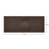 Nicoman "Paw Print" Embossed Loofah Textured Spaghetti Door Mat