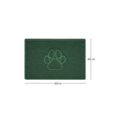 Nicoman "Paw Print" Embossed Loofah Textured Spaghetti Door Mat