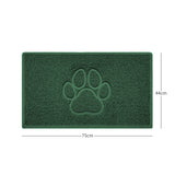 Nicoman "Paw Print" Embossed Loofah Textured Spaghetti Door Mat