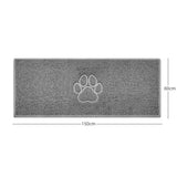 Nicoman "Paw Print" Embossed Loofah Textured Spaghetti Door Mat