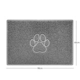 Nicoman "Paw Print" Embossed Loofah Textured Spaghetti Door Mat