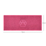 Nicoman "Paw Print" Embossed Loofah Textured Spaghetti Door Mat
