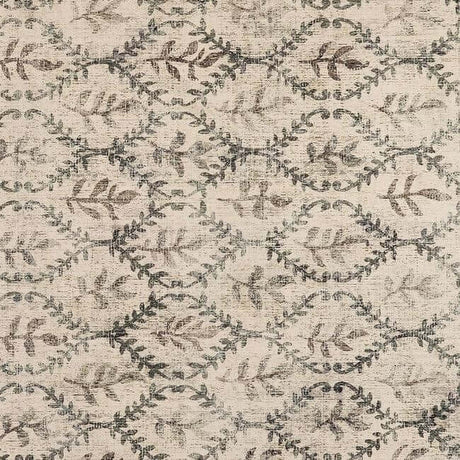 Eco-Washable Cream Rug Botanicals Design