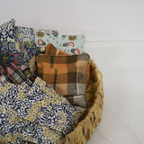 Lou-bees Soft Burnt Orange Highland Tartan Hand Warmers