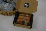 Lou-bees Soft Burnt Orange Highland Tartan Hand Warmers