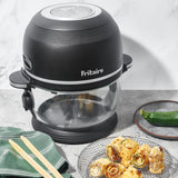 Fritaire Self-Cleaning Glass Bowl Air Fryer 9-in-1 - Midnight Black