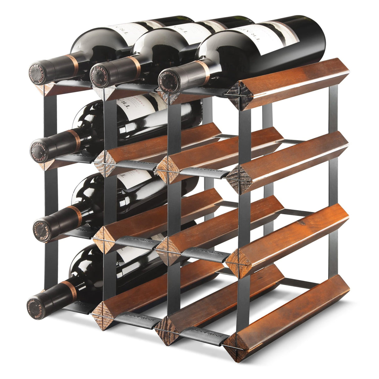 Jeray Final Touch 12 Bottle Assembled Maple Wine Rack