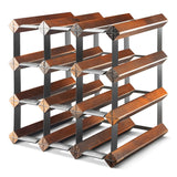 Jeray Final Touch 12 Bottle Assembled Maple Wine Rack