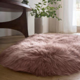 The Rugs Genuine Rose Sheepskin Faux Fur Rug