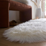 Genuine Natural Cream Sheepskin Faux Fur Rug