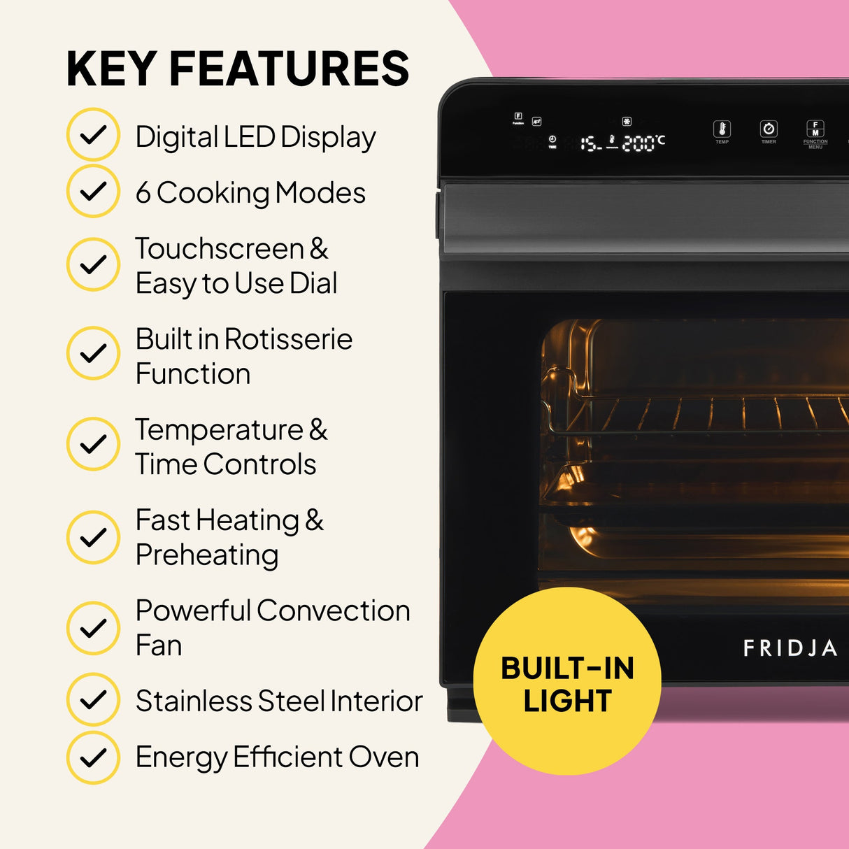 Fridja Super Oven Pro 30L Digital Air Fryer Oven